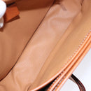 CELINE Macadam Canvas Shoulder Bag PVC Leather Brown Gold Auth 139393-11