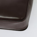 CELINE Shoulder Bag Leather Brown Gold Auth 139394-17