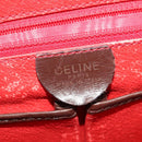 CELINE Shoulder Bag Leather Brown Gold Auth 139394-12