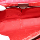 CELINE Shoulder Bag Leather Brown Gold Auth 139394-10