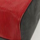 LOUIS VUITTON Epi Petit Noe Shoulder Bag Bicolor Black Red M44017 LV Auth 139399-14