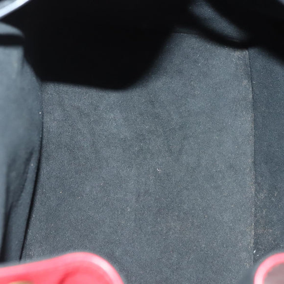 LOUIS VUITTON Epi Petit Noe Shoulder Bag Bicolor Black Red M44017 LV Auth 139399