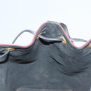 LOUIS VUITTON Epi Petit Noe Shoulder Bag Bicolor Black Red M44017 LV Auth 139399-18