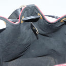 LOUIS VUITTON Epi Petit Noe Shoulder Bag Bicolor Black Red M44017 LV Auth 139399-19