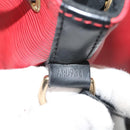 LOUIS VUITTON Epi Petit Noe Shoulder Bag Bicolor Black Red M44017 LV Auth 139399-12