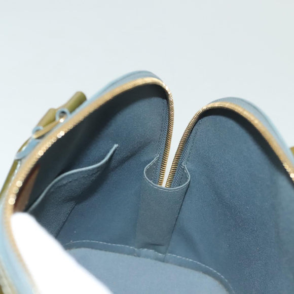 LOUIS VUITTON Monogram Vernis Alma PM Hand Bag Veil Olive M91582 LV Auth 139401
