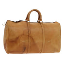 LOUIS VUITTON Nomad Keepall 50 Boston Bag Vintage Beige M85391 LV Auth 139402-1