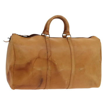 LOUIS VUITTON Nomad Keepall 50 Boston Bag Vintage Beige M85391 LV Auth 139402