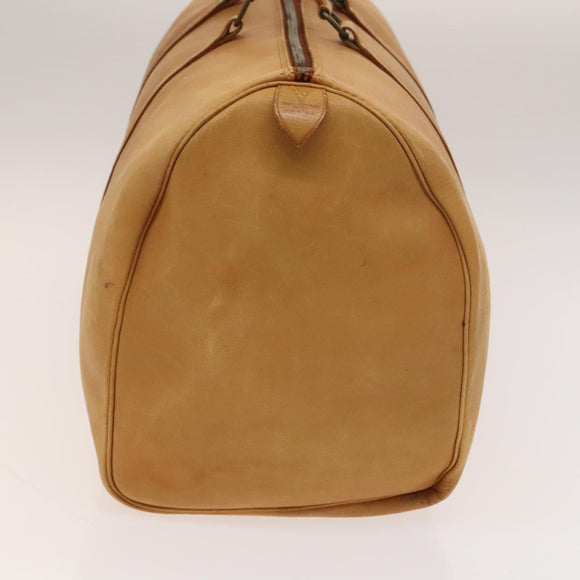 LOUIS VUITTON Nomad Keepall 50 Boston Bag Vintage Beige M85391 LV Auth 139402