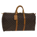 LOUIS VUITTON Monogram Keepall 55 Boston Bag M41424 LV Auth 139406-1