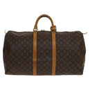 LOUIS VUITTON Monogram Keepall 55 Boston Bag M41424 LV Auth 139406-2