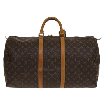 LOUIS VUITTON Monogram Keepall 55 Boston Bag M41424 LV Auth 139406 - 0