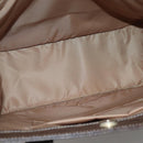 CELINE Macadam Canvas Tote Bag PVC Leather Brown Gold Auth 139407-10