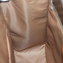 CELINE Macadam Canvas Tote Bag PVC Leather Brown Gold Auth 139407-19