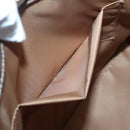 CELINE Macadam Canvas Tote Bag PVC Leather Brown Gold Auth 139407-11