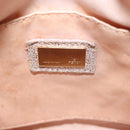 FENDI Zucchino Canvas Hand Bag Silver Gold Auth 139411-19