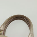 FENDI Zucchino Canvas Hand Bag Silver Gold Auth 139411-8