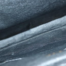 CHANEL Matelasse Chain Shoulder Bag Lamb Skin Black Gold CC Auth 139414-17