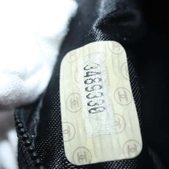 CHANEL Matelasse Chain Shoulder Bag Lamb Skin Black Gold CC Auth 139414