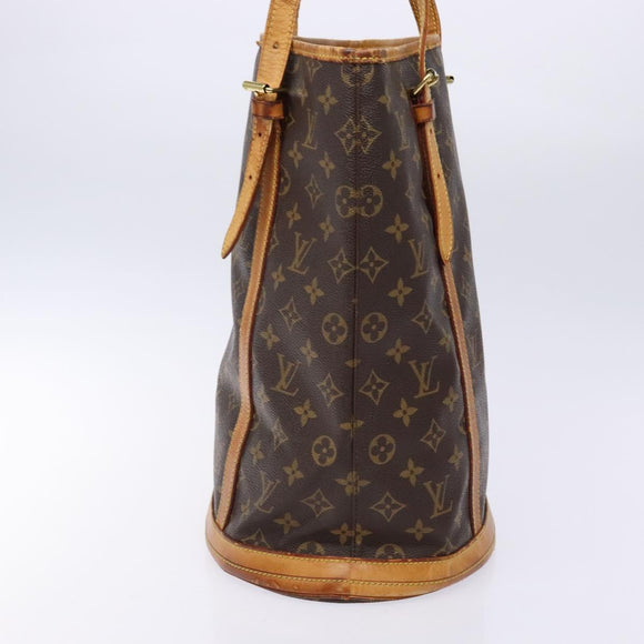 LOUIS VUITTON Monogram Bucket GM Shoulder Bag M42236 LV Auth 139420