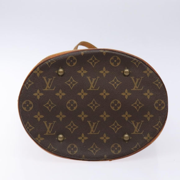 LOUIS VUITTON Monogram Bucket GM Shoulder Bag M42236 LV Auth 139420
