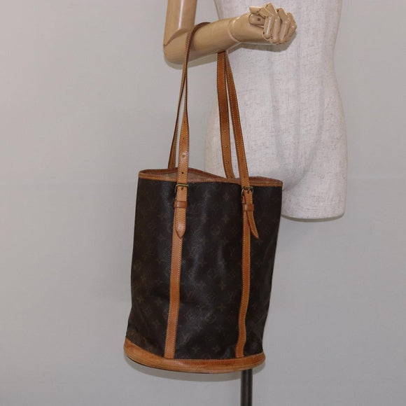 LOUIS VUITTON Monogram Bucket GM Shoulder Bag M42236 LV Auth 139423