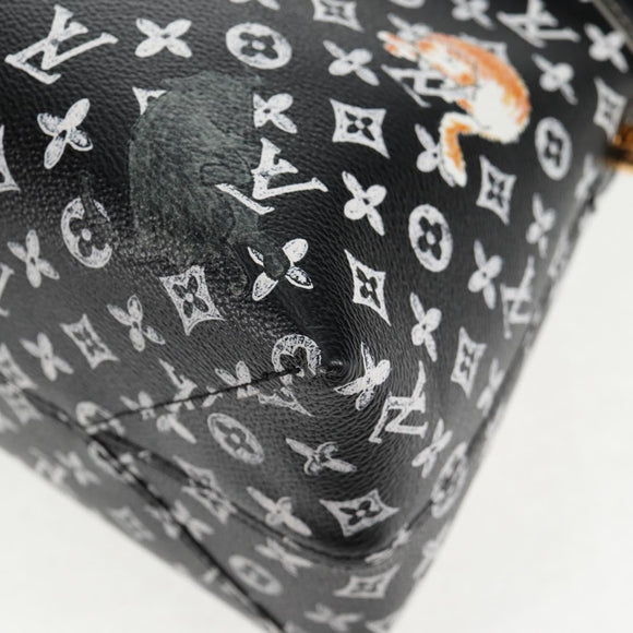 LOUIS VUITTON Catgram Alma Soup Hand Bag Black M44403 LV Auth 139431SM