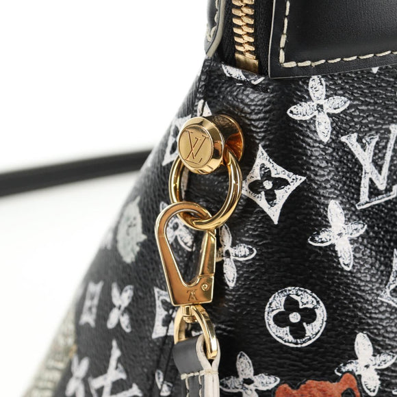 LOUIS VUITTON Catgram Alma Soup Hand Bag Black M44403 LV Auth 139431SM