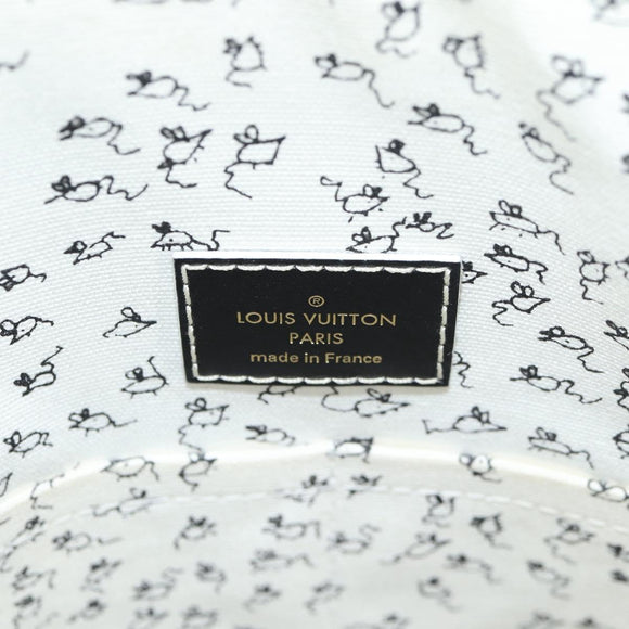 LOUIS VUITTON Catgram Alma Soup Hand Bag Black M44403 LV Auth 139431SM