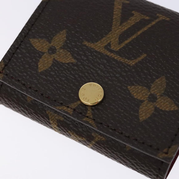 LOUIS VUITTON Monogram Etui Ektur Earphone case Fuchsia M61476 LV Auth 139432