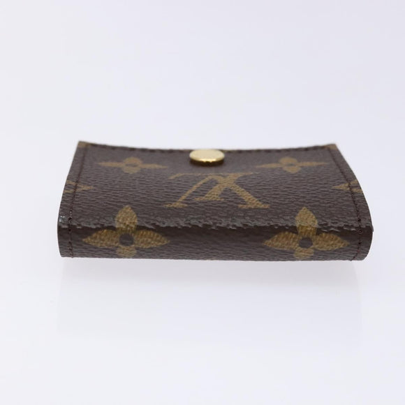 LOUIS VUITTON Monogram Etui Ektur Earphone case Fuchsia M61476 LV Auth 139432