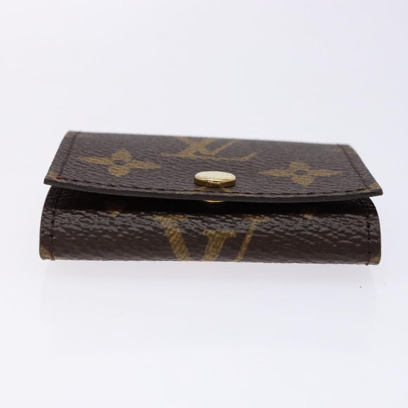 LOUIS VUITTON Monogram Etui Ektur Earphone case Fuchsia M61476 LV Auth 139432