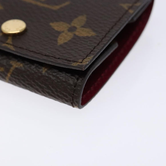 LOUIS VUITTON Monogram Etui Ektur Earphone case Fuchsia M61476 LV Auth 139432