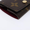 LOUIS VUITTON Monogram Etui Ektur Earphone case Fuchsia M61476 LV Auth 139432-14