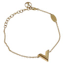 LOUIS VUITTON Essential V Bracelet Gold M61084 LV Auth 139434-1
