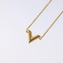 LOUIS VUITTON Essential V Bracelet Gold M61084 LV Auth 139434-3