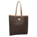 CELINE Macadam Canvas Tote Bag PVC Leather Brown Auth 139440-1