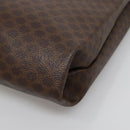 CELINE Macadam Canvas Tote Bag PVC Leather Brown Auth 139440-10