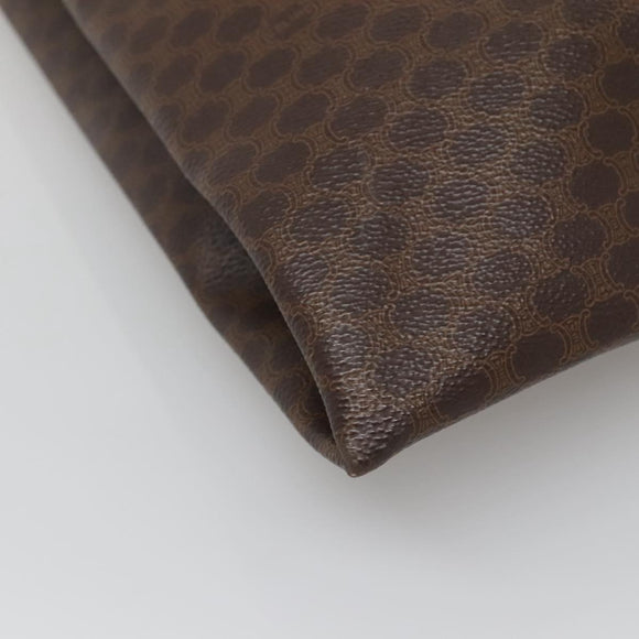 CELINE Macadam Canvas Tote Bag PVC Leather Brown Auth 139440