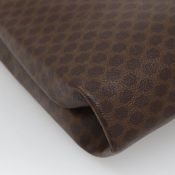 CELINE Macadam Canvas Tote Bag PVC Leather Brown Auth 139440