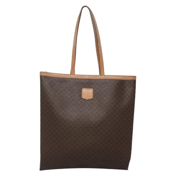 CELINE Macadam Canvas Tote Bag PVC Leather Brown Auth 139440 - 0