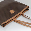 CELINE Macadam Canvas Tote Bag PVC Leather Brown Auth 139440-6
