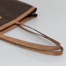CELINE Macadam Canvas Tote Bag PVC Leather Brown Auth 139440-7
