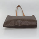 CELINE Macadam Canvas Tote Bag PVC Leather Brown Auth 139440-9