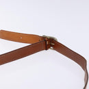 CELINE Macadam Canvas Shoulder Bag PVC Leather Brown Gold Auth 139442-14