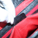 CELINE Shoulder Bag Leather Black Silver Auth 139444-19