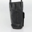 CELINE Shoulder Bag Leather Black Silver Auth 139444-4