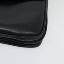 CELINE Shoulder Bag Leather Black Gold Auth 139445-11