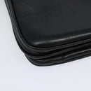 CELINE Shoulder Bag Leather Black Gold Auth 139445-12