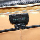 CELINE Shoulder Bag Leather Black Gold Auth 139445-16